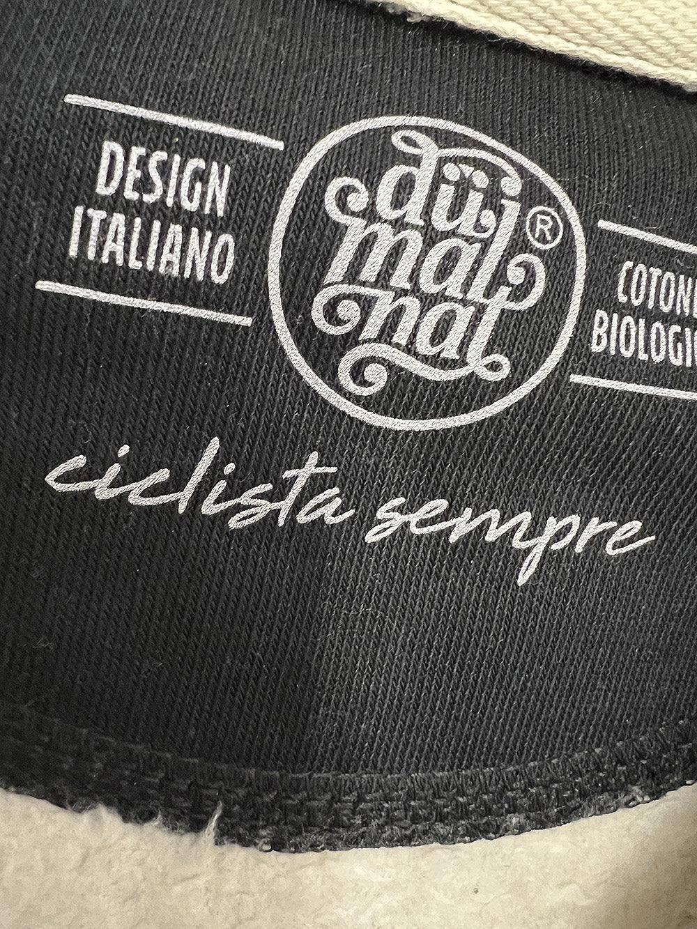Felpa con zip e cappuccio in Sherpa "Sgagnamanüber" mod. God Save my Bike