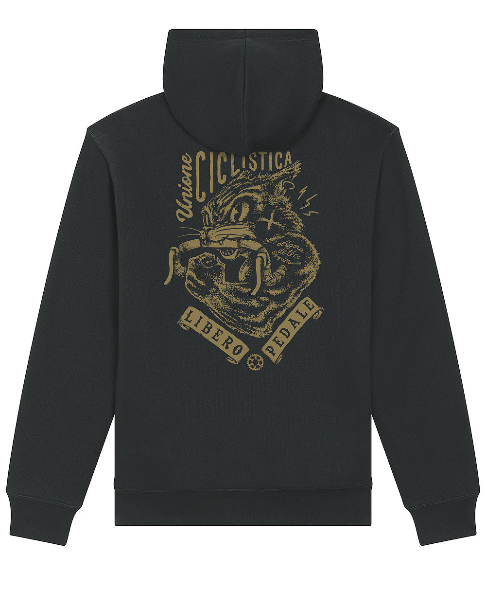 Felpa con zip e cappuccio in Sherpa "Sgagnamanüber" mod. Libero Pedale