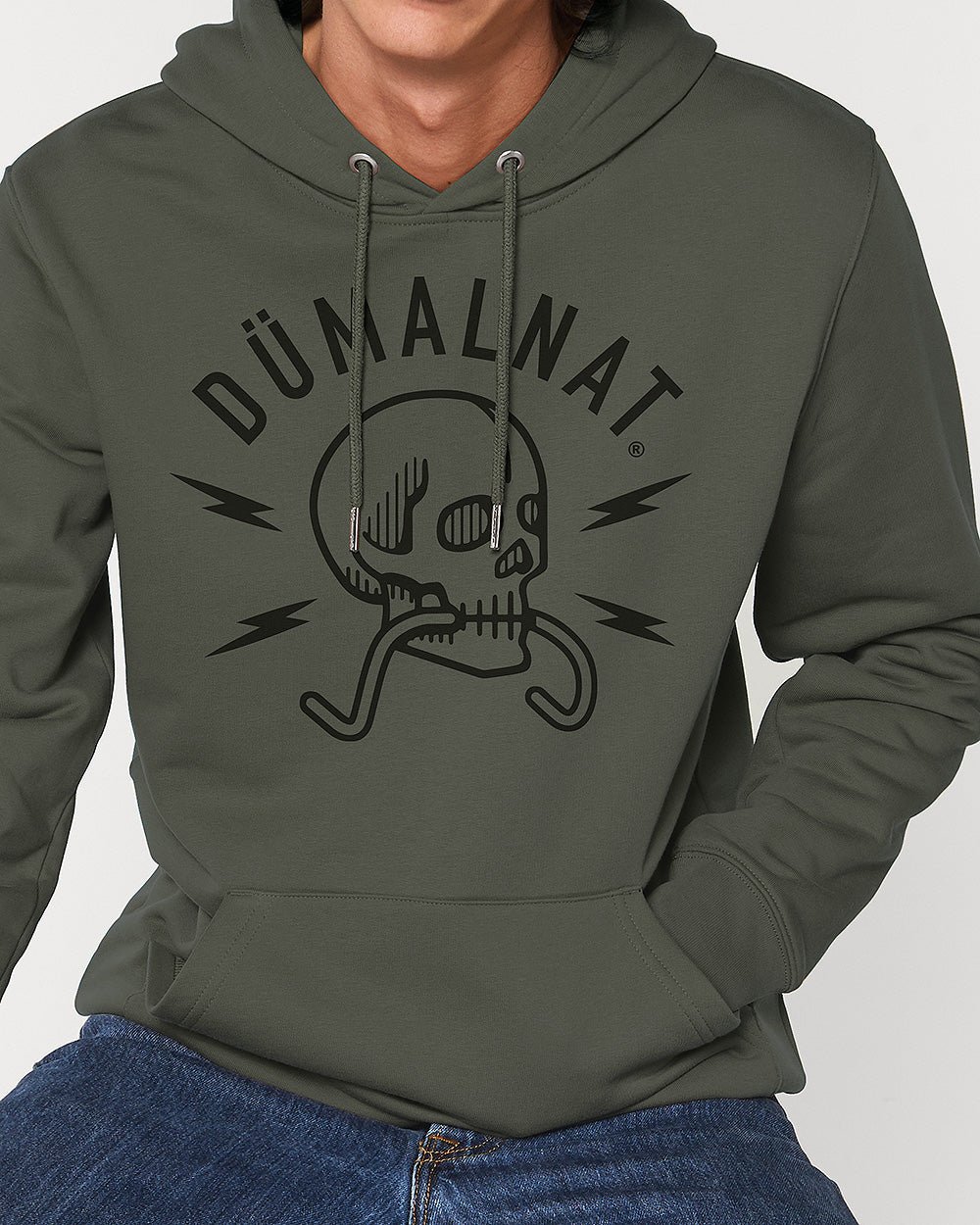 felpa con cappuccio "Sgagnamanüber" mod. DMN
