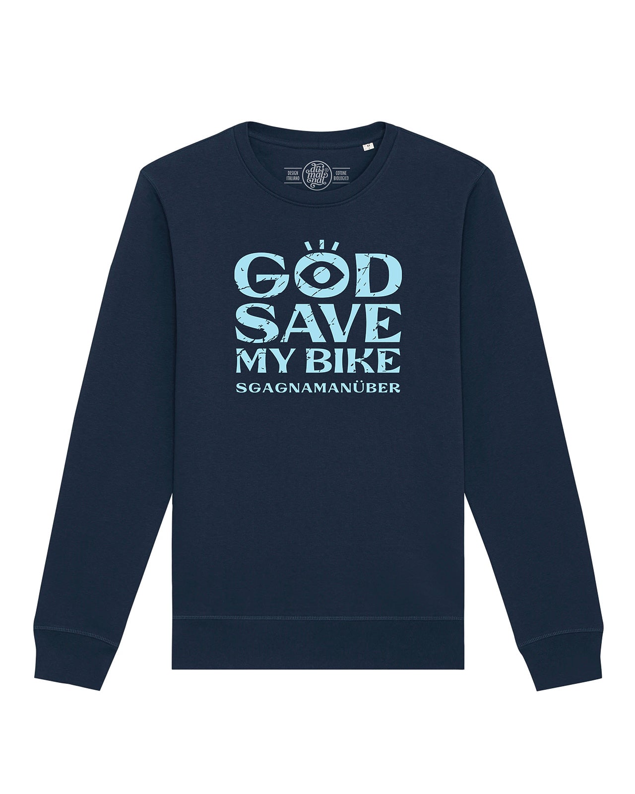Felpa girocollo mod. God Save my Bike