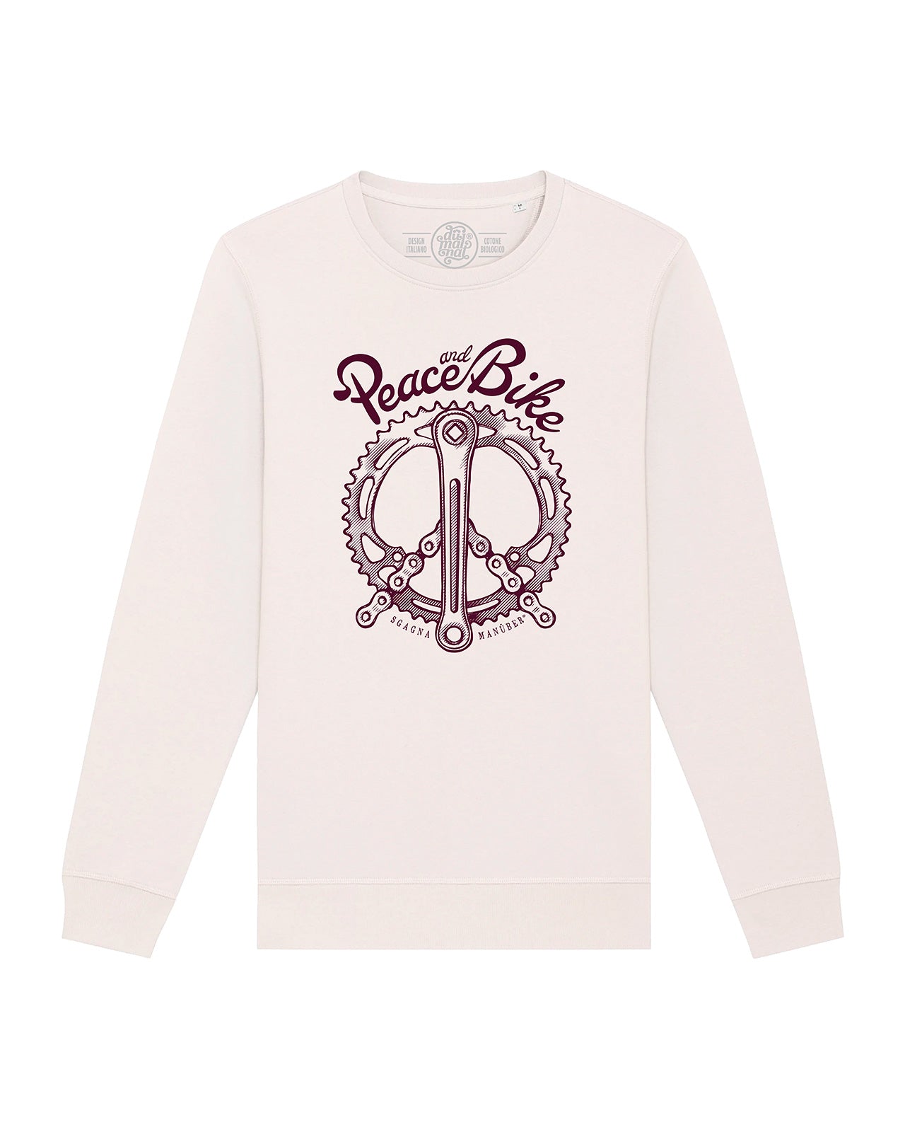 felpa girocollo mod. Peace and Bike