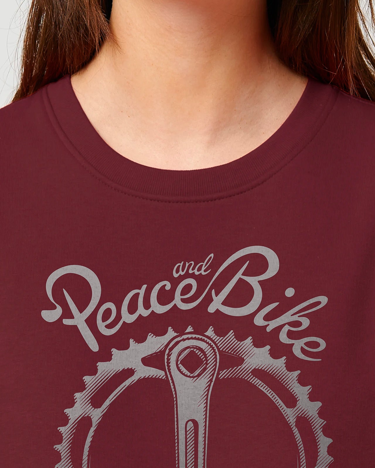 felpa girocollo mod. Peace and Bike