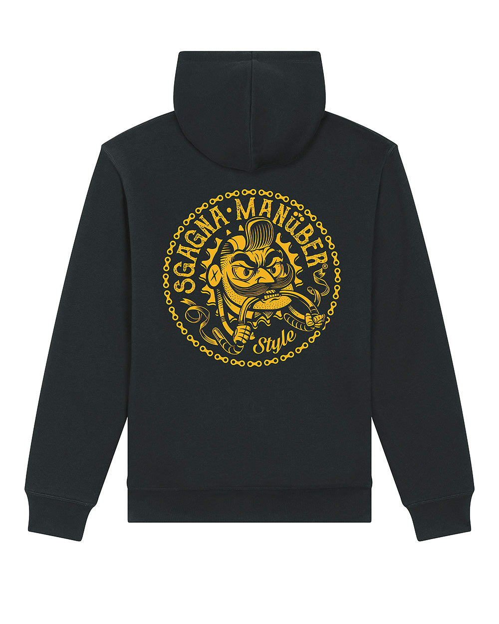 Felpa con zip e cappuccio in Sherpa "Sgagnamanüber" mod. Lo Sgagna