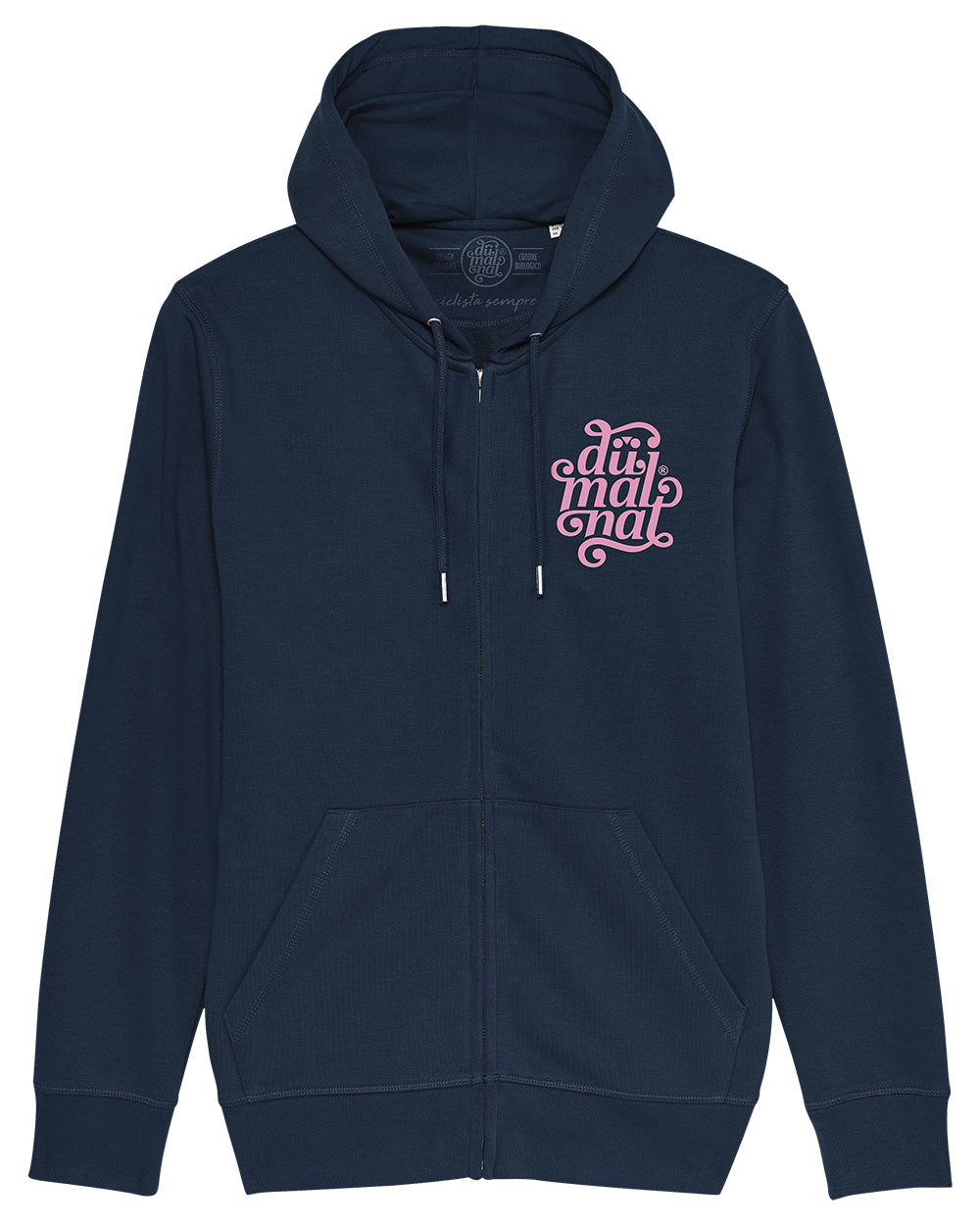 Felpa blu hotsell con zip