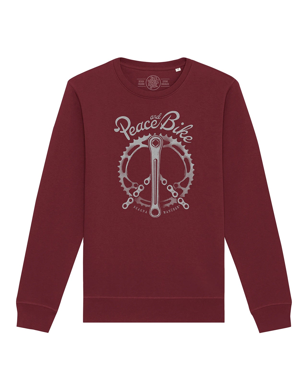 felpa girocollo mod. Peace and Bike