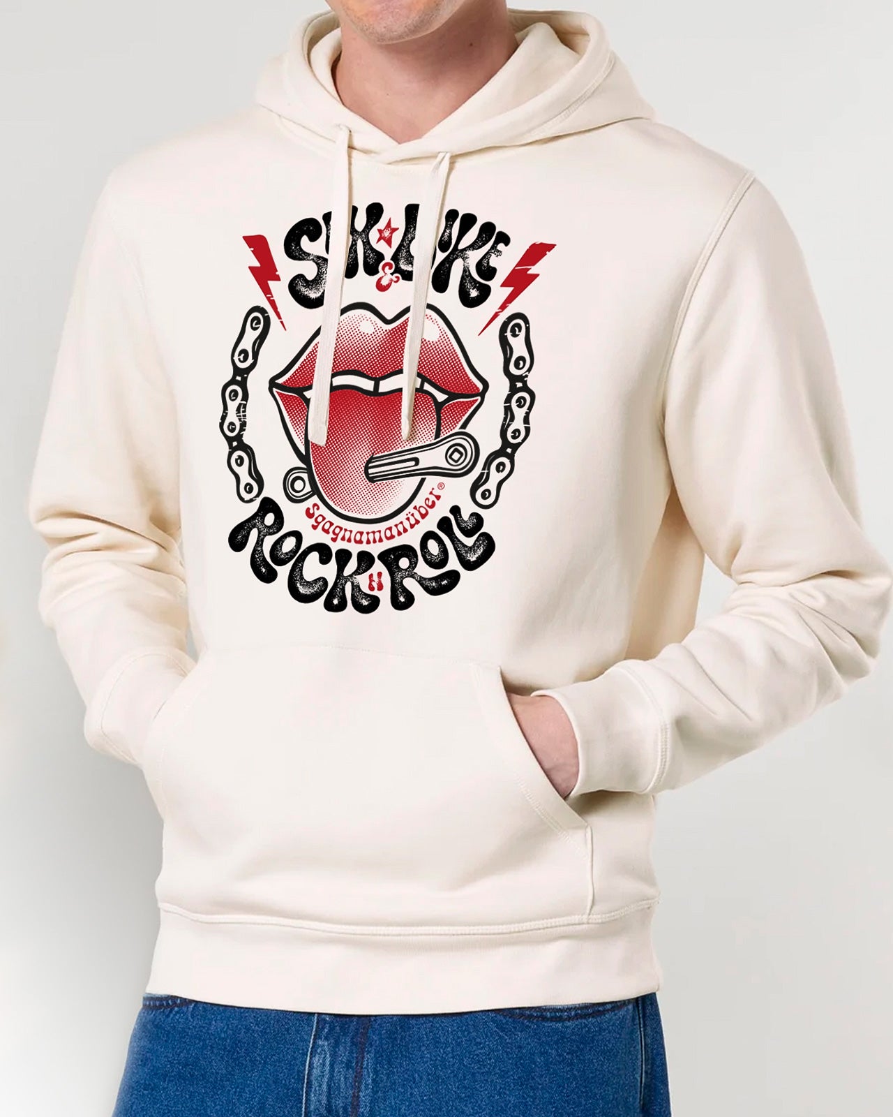 felpa con cappuccio mod. Sex Bike