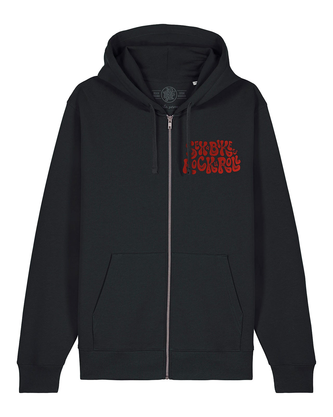 felpa con zip e cappuccio mod. Sex BIke