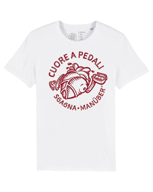 t-shirt mod. Cuore a pedali