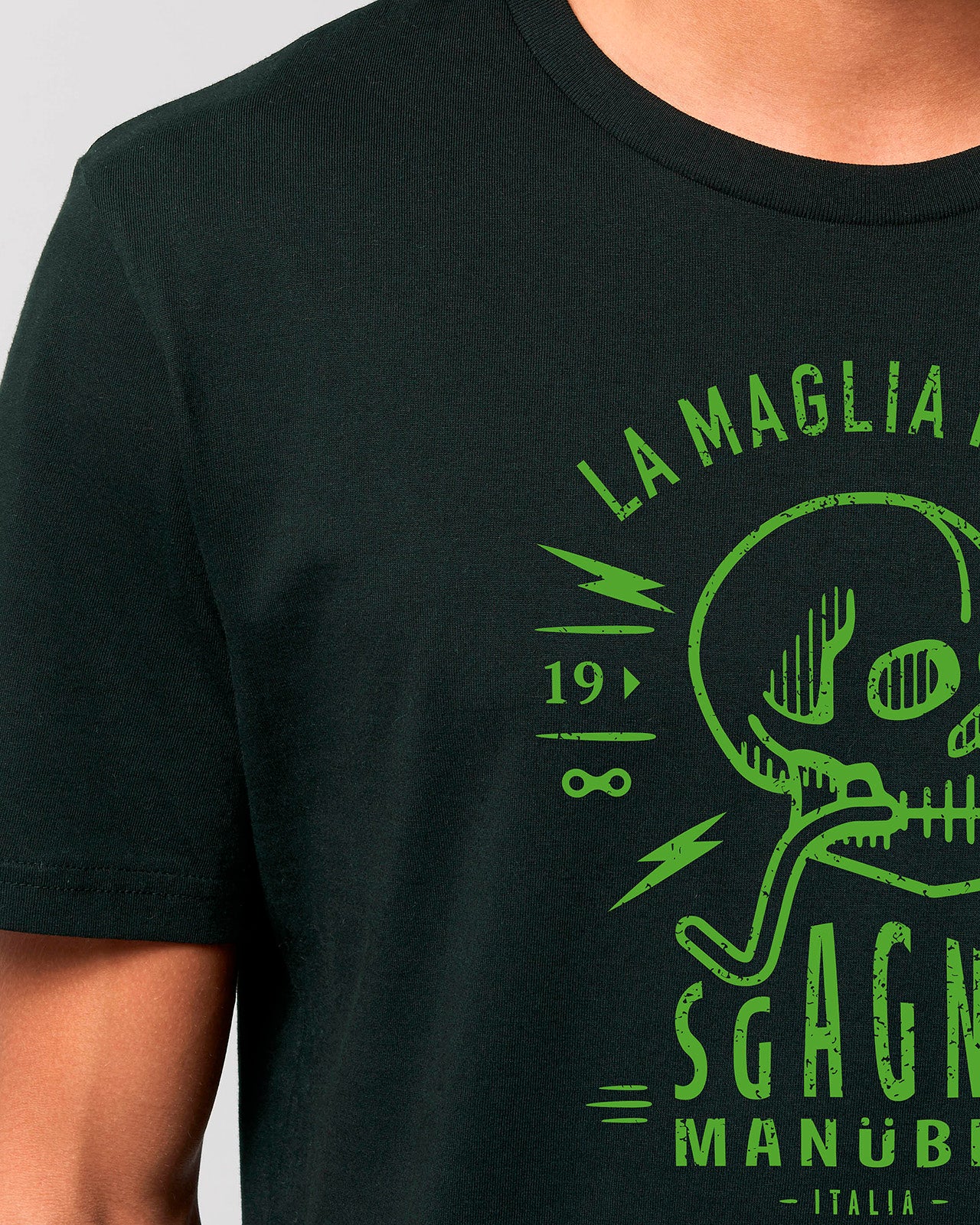 t-shirt "Sgagnamanüber" mod. La Maglia Nera