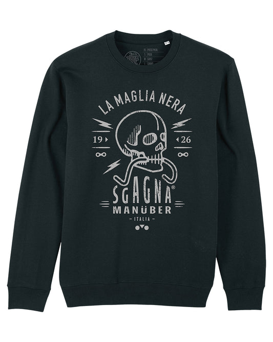 felpa girocollo "Sgagnamanüber" mod. La Maglia Nera