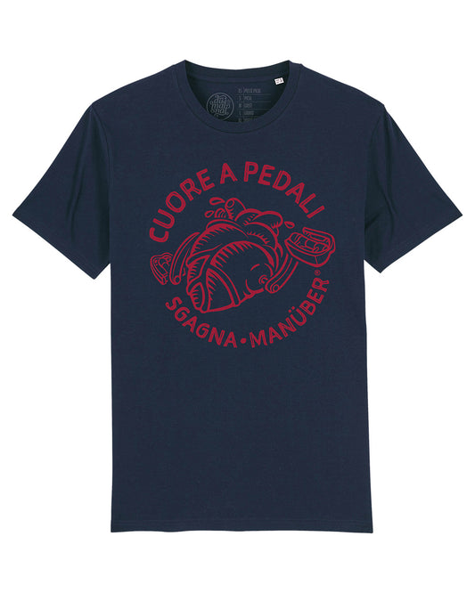 t-shirt mod. Cuore a pedali